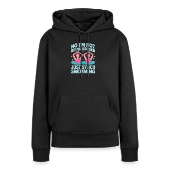 Synchronschwimmen Kunstschwimmen Wassersport - Frauen Premium Bio Hoodie - Schwarz - Vorne - Julia (174cm)