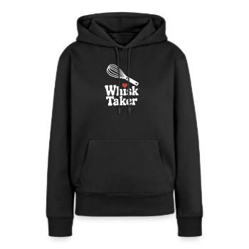 Preneur de fouet - Sweat à capuche Premium bio Femme - noir - Devant - Julia (174cm)