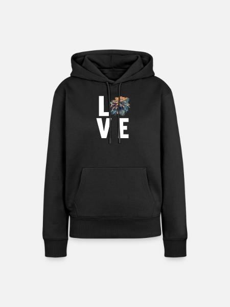 Taranteln Tarantel - Frauen Premium Bio Hoodie - Schwarz