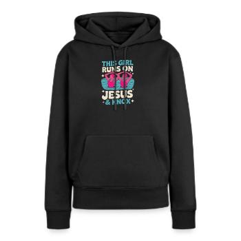 Synchronschwimmen Kunstschwimmen Wassersport - Frauen Premium Bio Hoodie - Schwarz - Vorne - Julia (174cm)
