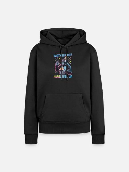Birthday Gamer VR - Frauen Premium Bio Hoodie - Schwarz