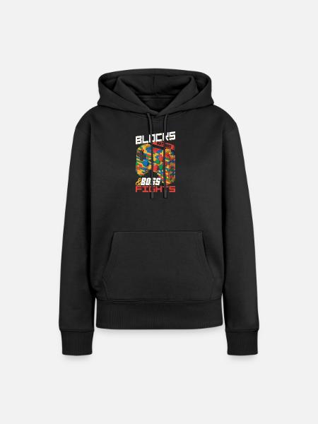Building Blocks Gamer Gaming Brick Builder - Frauen Premium Bio Hoodie - Schwarz