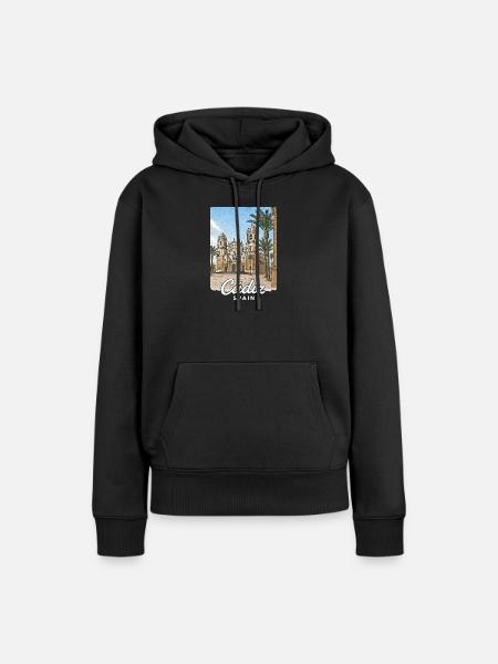 Cadiz Spanien - Frauen Premium Bio Hoodie - Schwarz