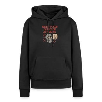 Prähistorische Steinwerkzeuge Des Homo - Frauen Premium Bio Hoodie - Schwarz - Vorne - Julia (174cm)