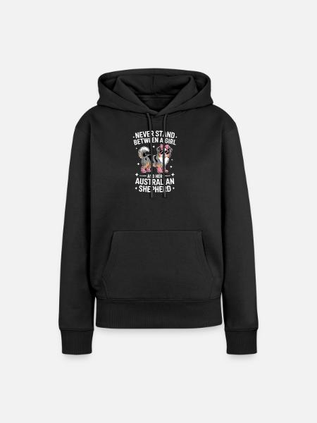 Australian Shepherd Spruch Shepherd Geschenk - Frauen Premium Bio Hoodie - Schwarz