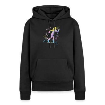 Ski de fond Ski de fond - Sweat à capuche Premium bio Femme - noir - Devant - Julia (174cm)