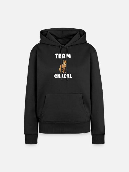 Schakal - Frauen Premium Bio Hoodie - Schwarz