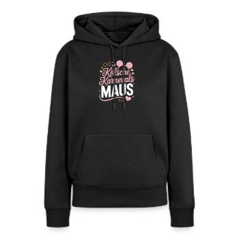 Cologne Carnaval Mouse Cologne Carnaval Cologne Mouse - Sweat à capuche Premium bio Femme - noir - Devant - Julia (174cm)