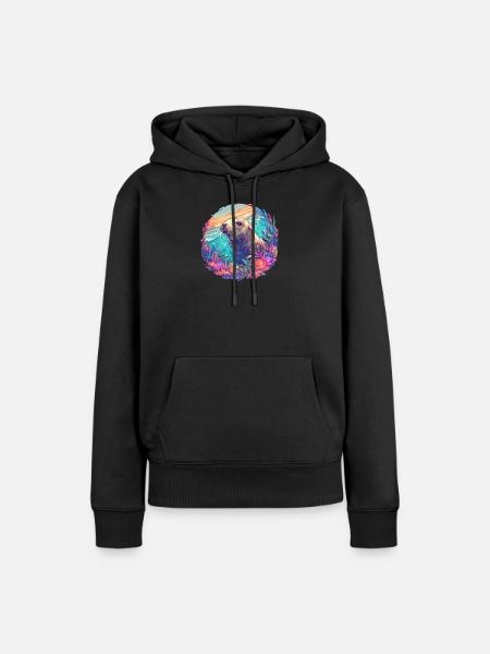 Seelöwen Seelöwe - Frauen Premium Bio Hoodie - Schwarz