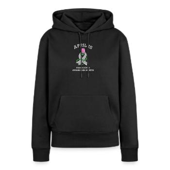 Parkinson Krankheit - Frauen Premium Bio Hoodie - Schwarz - Vorne - Julia (174cm)