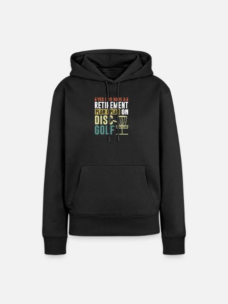 Disc Golf Geschenke Discgolf - Frauen Premium Bio Hoodie - Schwarz