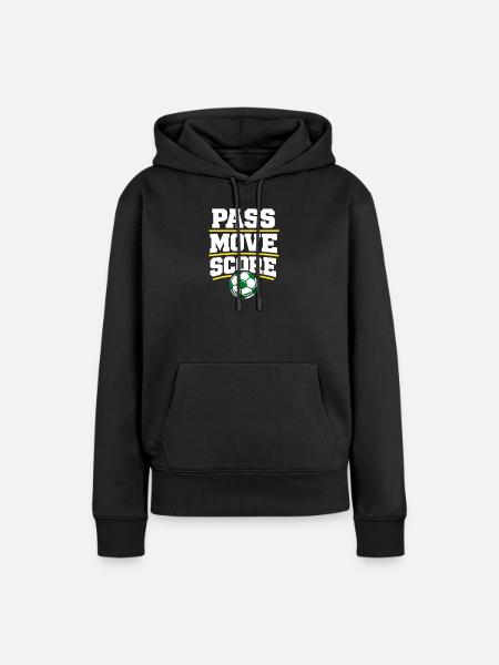 Fußballtraining Jugend-sport-trainer - Frauen Premium Bio Hoodie - Schwarz