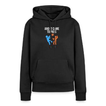 Mormons - Sweat à capuche Premium bio Femme - noir - Devant - Julia (174cm)