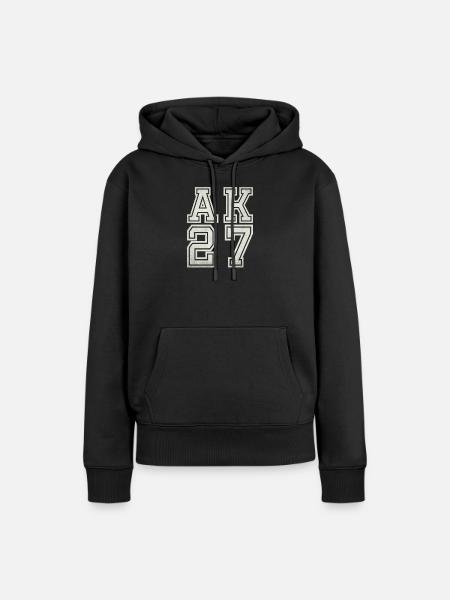 AK 27 - Frauen Premium Bio Hoodie - Schwarz
