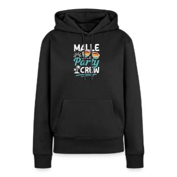 Malle Party Crew Mallorca Urlaub Gruppen - Frauen Premium Bio Hoodie - Schwarz - Vorne - Julia (174cm)