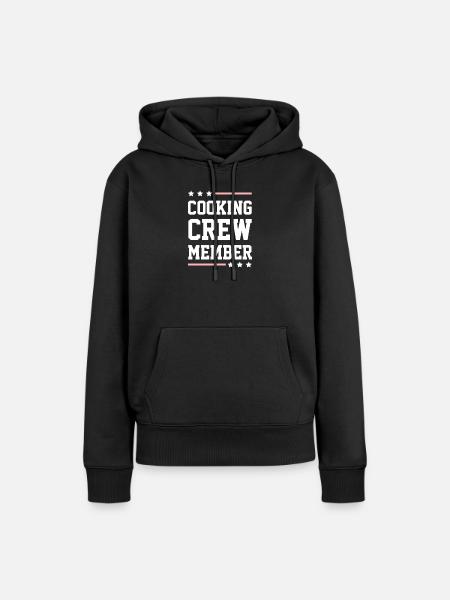 Cooking Crew - Frauen Premium Bio Hoodie - Schwarz