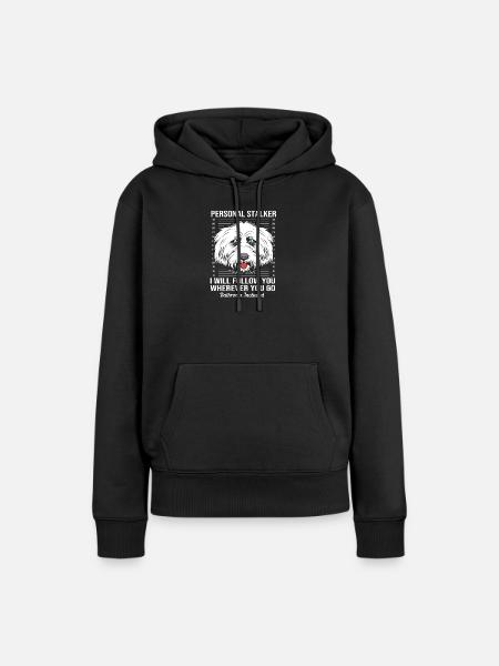 Lhasa Apso - Frauen Premium Bio Hoodie - Schwarz