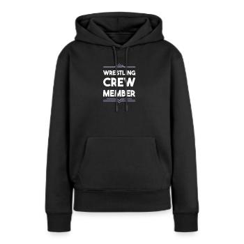 Wrestling Crew - Frauen Premium Bio Hoodie - Schwarz - Vorne - Julia (174cm)