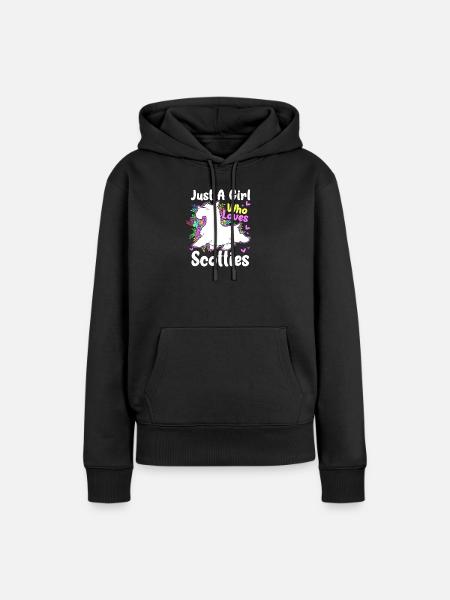 Scottish Terrier - Frauen Premium Bio Hoodie - Schwarz