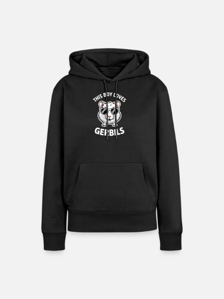 Mongolische Rennratte Sprüche Rennmaus Geschenk - Frauen Premium Bio Hoodie - Schwarz