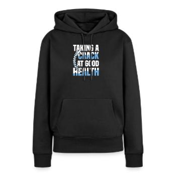 Tenter une bonne colonne vertébrale en bonne santé - Sweat à capuche Premium bio Femme - noir - Devant - Julia (174cm)