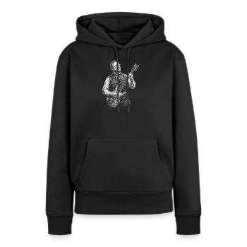 Theodore Roosevelt Taft Gitarre - Frauen Premium Bio Hoodie - Schwarz - Vorne - Julia (174cm)