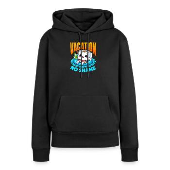 Das Einsteigen In Flugzeuge lustig - Frauen Premium Bio Hoodie - Schwarz - Vorne - Julia (174cm)