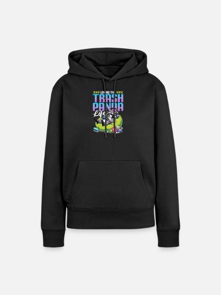 Gamer Gaming Cat Video Game - Frauen Premium Bio Hoodie - Schwarz