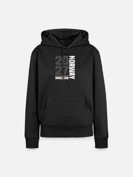 Norwegen Vestfjord Angeltour 2027 - Frauen Premium Bio Hoodie - Schwarz