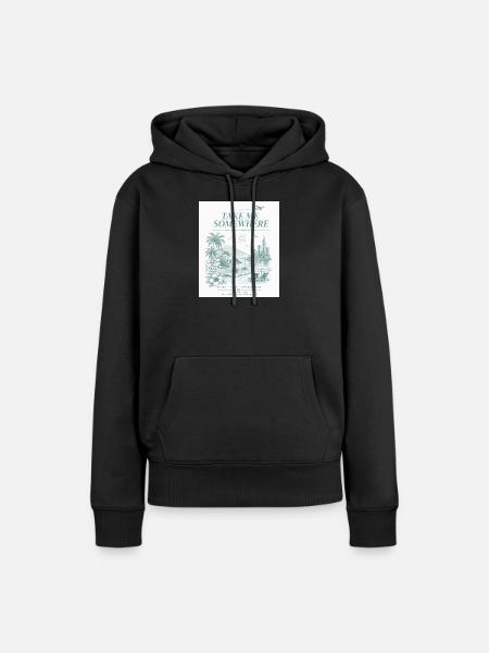 Bring mich irgendwohin - Frauen Premium Bio Hoodie - Schwarz