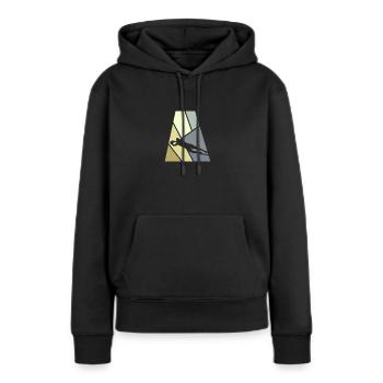 Verteidiger Fussball Tormann - Frauen Premium Bio Hoodie - Schwarz - Vorne - Julia (174cm)