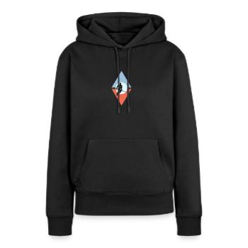 Ice Hockey Puck - Women’s Premium Organic Hoodie - black - Front - Julia (174cm)