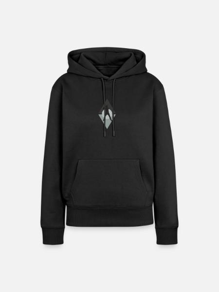 Batting Baseball Fielding - Frauen Premium Bio Hoodie - Schwarz