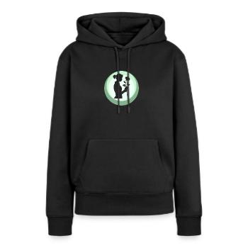 Florist Floristik - Frauen Premium Bio Hoodie - Schwarz - Vorne - Julia (174cm)