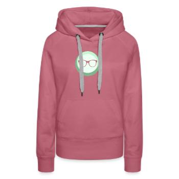 Leseratte Autor Writing - Frauen Premium Bio Hoodie - Malve - Vorne - Isabella (175cm)