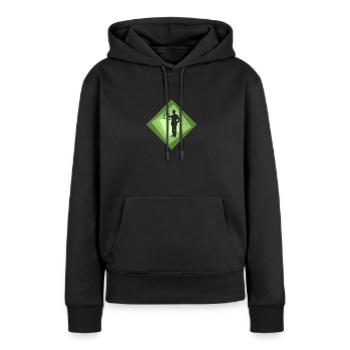 Lawyer Paragraph Court - Women’s Premium Organic Hoodie - black - Front - Julia (174cm)
