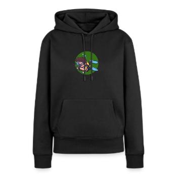 Taucher Scuba Diving - Frauen Premium Bio Hoodie - Schwarz - Vorne - Julia (174cm)