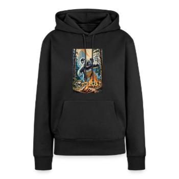 Filmplakat: Die Nacht des Schreckens-Koala (1952) - Frauen Premium Bio Hoodie - Schwarz - Vorne - Julia (174cm)