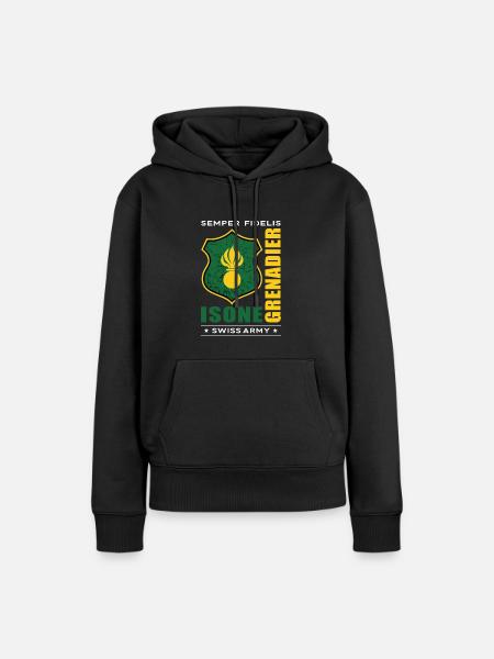 Grenadier - Frauen Premium Bio Hoodie - Schwarz