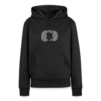 70s Afro - Frauen Premium Bio Hoodie - Schwarz - Vorne - Julia (174cm)