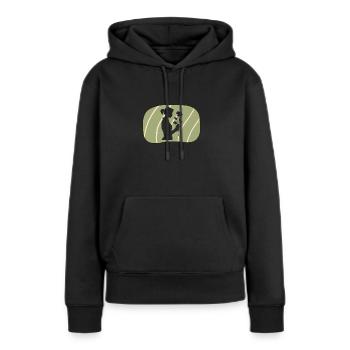 Floristry Flower Power Arrosoir - Sweat à capuche Premium bio Femme - noir - Devant - Julia (174cm)