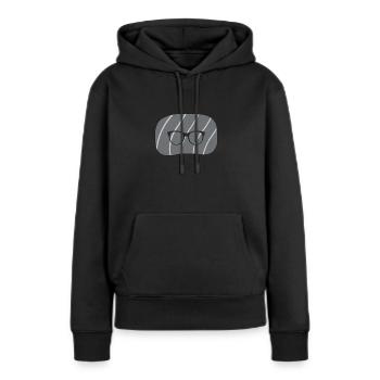 Leseratte Buch Literatur - Frauen Premium Bio Hoodie - Schwarz - Vorne - Julia (174cm)