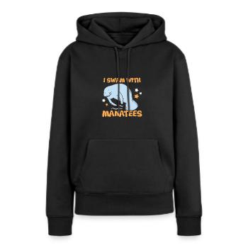 Ich Schwamm Mit Seekühen Wassertiere Seekühe - Frauen Premium Bio Hoodie - Schwarz - Vorne - Julia (174cm)