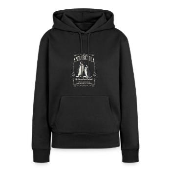 Antarctique - Le continent international - Sweat à capuche Premium bio Femme - noir - Devant - Julia (174cm)