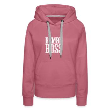 Apfelwein Bemblboss Geschenkidee Hessen - Frauen Premium Bio Hoodie - Malve - Vorne - Isabella (175cm)