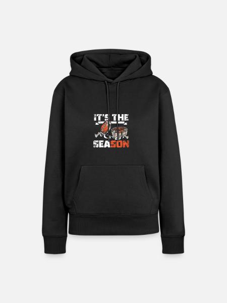 Tailgate It's the season - Frauen Premium Bio Hoodie - Schwarz
