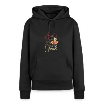 Apple pie making queen - Frauen Premium Bio Hoodie - Schwarz - Vorne - Julia (174cm)