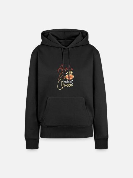 Apple pie making queen - Frauen Premium Bio Hoodie - Schwarz