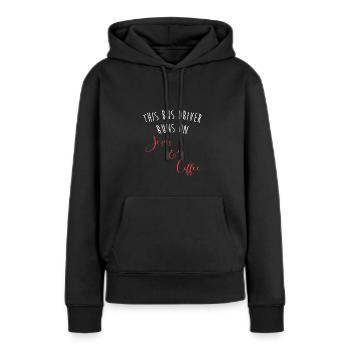 Schulbusfahrer Schulbus - Frauen Premium Bio Hoodie - Schwarz - Vorne - Julia (174cm)