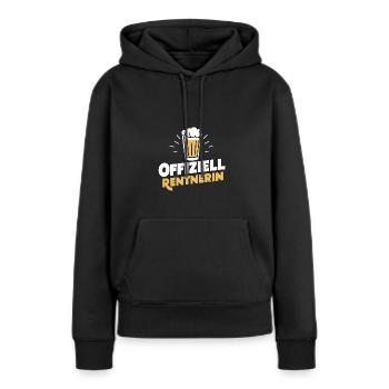 Offizielle Rentnerin Ruhestand Bier-Fan Frau - Frauen Premium Bio Hoodie - Schwarz - Vorne - Julia (174cm)